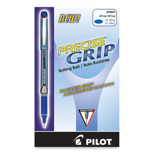Precise Grip Rollerball Pen, Stick, Extra-fine 0.5 Mm, Blue Ink, Blue Barrel
