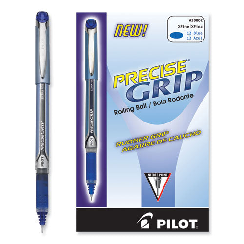Precise Grip Rollerball Pen, Stick, Extra-fine 0.5 Mm, Blue Ink, Blue Barrel