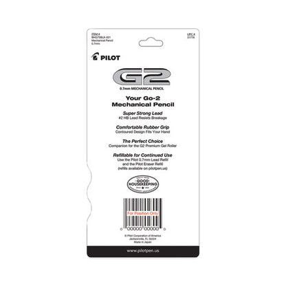 G2 Mechanical Pencil, 0.7 Mm, Hb (#2), Black Lead, Assorted Barrel Colors, 5/pack