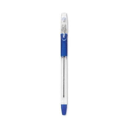 Easytouch Ballpoint Pen, Stick, Medium 1 Mm, Blue Ink, Clear/blue Barrel, Dozen
