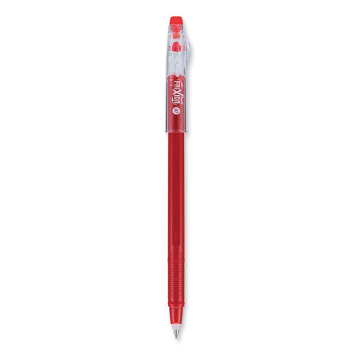Frixion Colorsticks Erasable Gel Pen, Stick, Fine 0.7 Mm, Red Ink, Red Barrel, Dozen