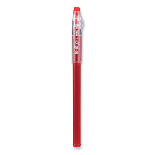 Frixion Colorsticks Erasable Gel Pen, Stick, Fine 0.7 Mm, Red Ink, Red Barrel, Dozen