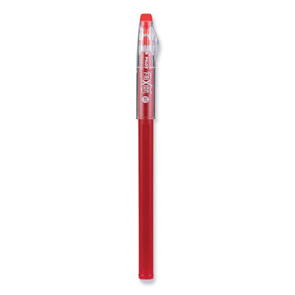 Frixion Colorsticks Erasable Gel Pen, Stick, Fine 0.7 Mm, Red Ink, Red Barrel, Dozen