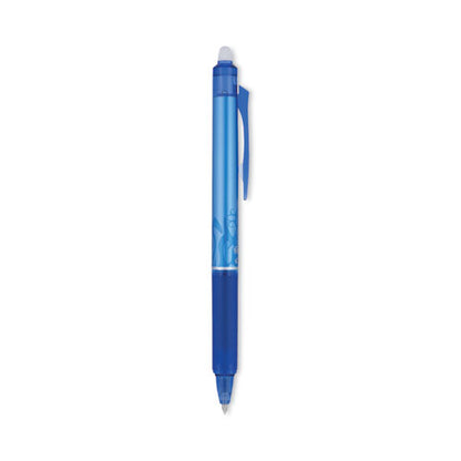 Frixion Clicker Erasable Gel Pen, Retractable, Extra-fine 0.5 Mm, Blue Ink, Blue Barrel, Dozen