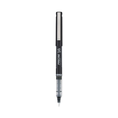 Precise V5 Rollerball Pen, Stick, Extra-fine 0.5 Mm, Black Ink, Black/clear Barrel, Dozen