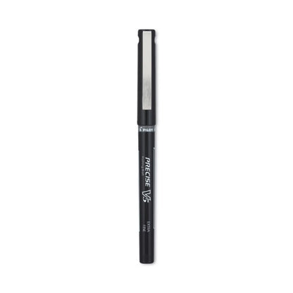 Precise V5 Rollerball Pen, Stick, Extra-fine 0.5 Mm, Black Ink, Black/clear Barrel, Dozen