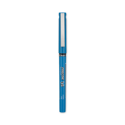 Precise V5 Rollerball Pen, Stick, Extra-fine 0.5 Mm, Blue Ink, Blue/clear Barrel, Dozen