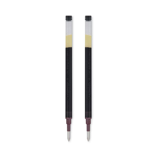 Refill For Pilot G2 Gel Ink Pens, Bold Conical Tip, Black Ink, 2/pack