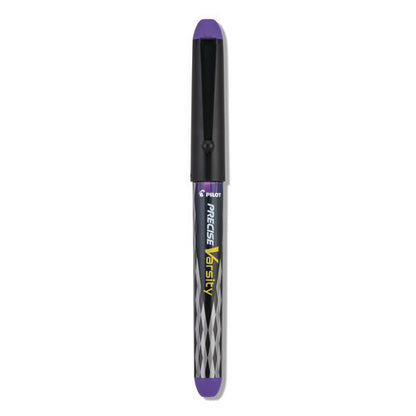 Varsity Fountain Pen, Medium 1 Mm, Purple Ink, Clear/black/purple Barrel
