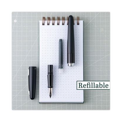 Mr Metropolitan Collection Fountain Pen, Medium 1 Mm, Black Ink, Black Barrel