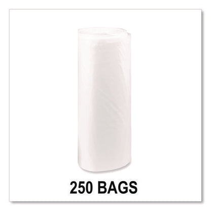 Eco Strong Plus Can Liners, 33 Gal, 13 Mic, 33" X 39", Natural, Perforated Roll, 250/carton