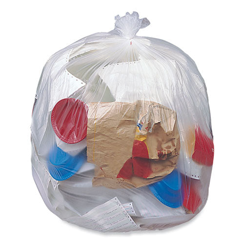 Eco Strong Plus Can Liners, 33 Gal, 13 Mic, 33" X 39", Natural, Perforated Roll, 250/carton