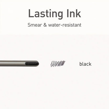 Pentonic Ballpoint Pen, Stick, Medium 1 Mm, Black Ink, Charcoal Gray Barrel, 25/pack