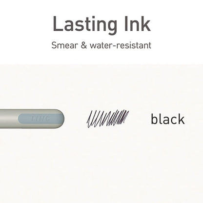 Pentonic Gel Pen, Stick, Fine 0.7 Mm, Black Ink, Pale Gray Barrel, 10/pack