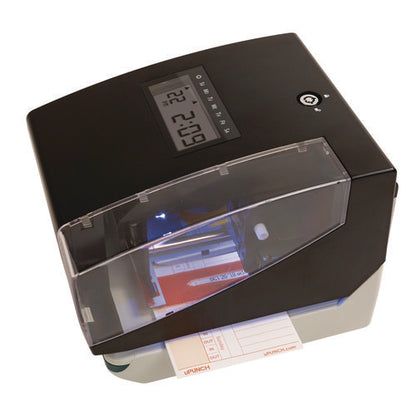 Digital Time Clock And Date Stamp Bundle, Digital Display, Black