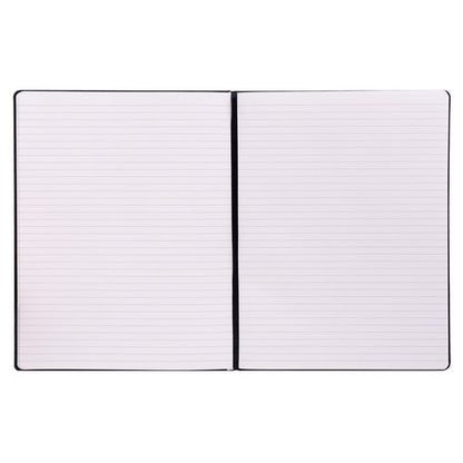 Soft Cover Notebook, College Rule, Black Cover, (96) 11 X 8.5 Sheets