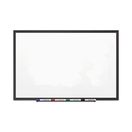 Classic Series Porcelain Magnetic Dry Erase Board, 72" X 48", White Surface, Black Aluminum Frame