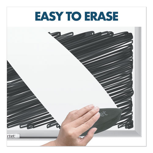 Classic Series Porcelain Magnetic Dry Erase Board, 96" X 48", White Surface, Satin Aluminum Frame
