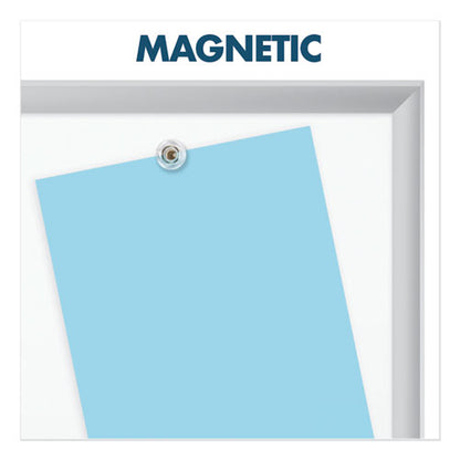 Classic Series Porcelain Magnetic Dry Erase Board, 96" X 48", White Surface, Satin Aluminum Frame