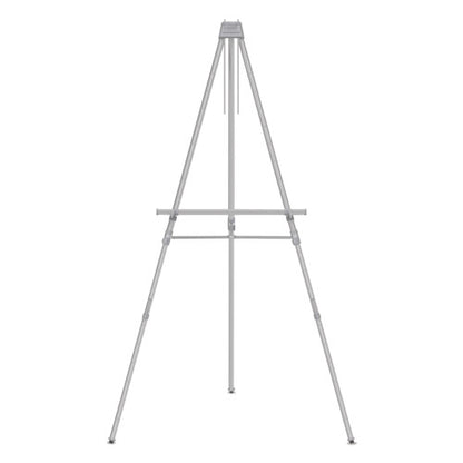 Aluminum Heavy-duty Display Easel, 38" To 66" High, Aluminum, Silver