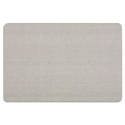 Oval Office Fabric Board, 48" X 36", Gray Surface