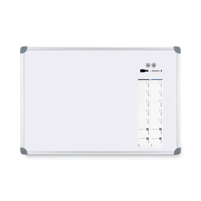 Euro-style Magnetic Dry-erase Aluminum Frame Boards, 36" X 24", White Surface, Satin Aluminum Frame
