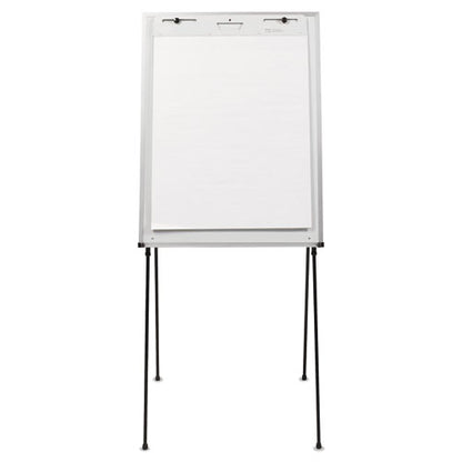 Dry Erase Steel Easel, 29" X 40", White Surface, Satin Aluminum Frame