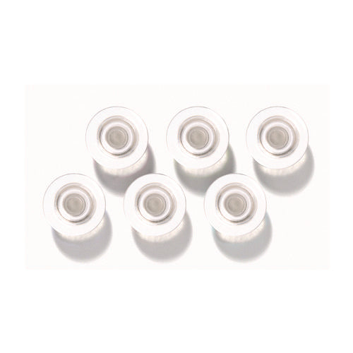 Glass Magnets, Circles, Large, 0.45" Diameter, Clear, 6/pack