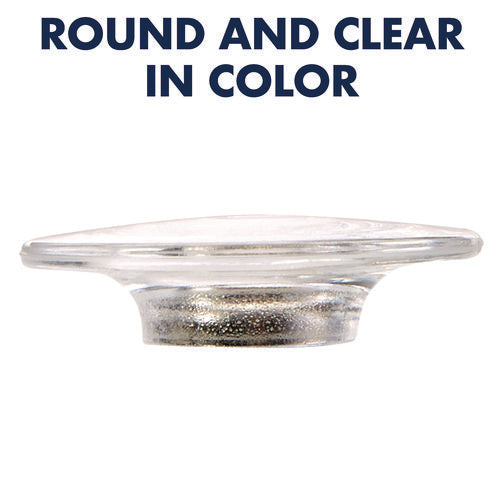 Glass Magnets, Circles, Large, 0.45" Diameter, Clear, 6/pack