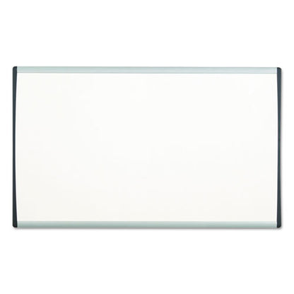 Arc Frame Cubicle Board, Magnetic Dry Erase, 14" X 11", White Surface, Satin Aluminum Frame