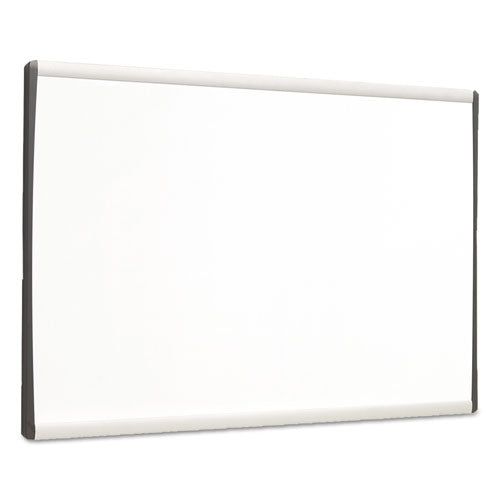 Arc Frame Cubicle Board, Magnetic Dry Erase, 24" X 14", White Surface, Satin Aluminum Frame