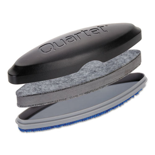 Premium Magnetic 3-in-1 Eraser, 6.5" X 2" X 1.38", Black