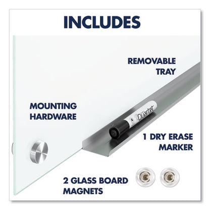 Brilliance Glass Dry-erase Boards, 48" X 36", White Surface