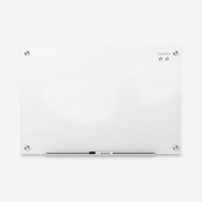 Infinity Magnetic Glass Marker Board, 48" X 36", White Surface