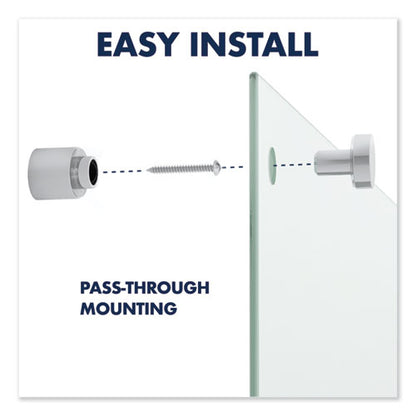 Infinity Magnetic Glass Marker Board, 48" X 36", White Surface