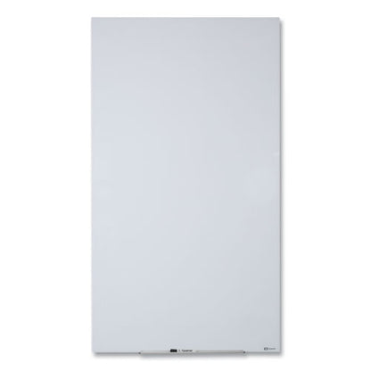 Invisamount Vertical Magnetic Glass Dry-erase Boards, 28" X 50", White Surface