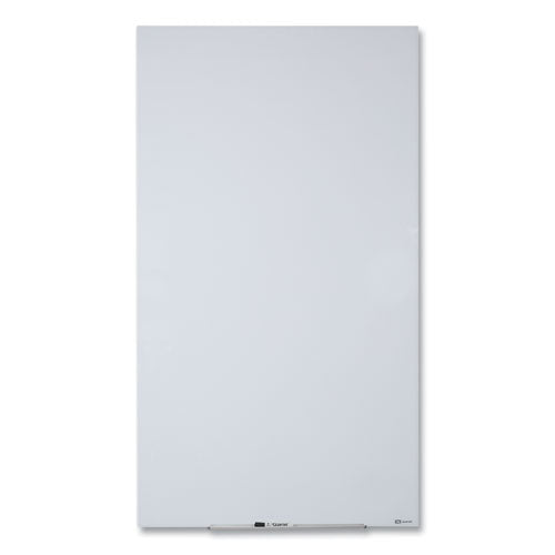 Invisamount Vertical Magnetic Glass Dry-erase Boards, 28" X 50", White Surface