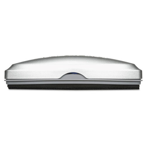Premium Magnetic 3-in-1 Glass Board Eraser, 6.5" X 2" X 1.38", Silver
