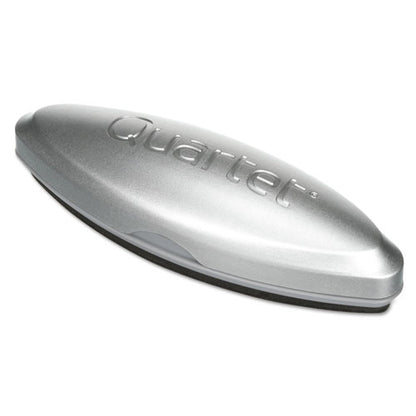 Premium Magnetic 3-in-1 Glass Board Eraser, 6.5" X 2" X 1.38", Silver