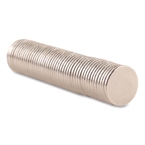 Matrix Magnets, Circles, 0.38" Diameter, Silver, 50/pack