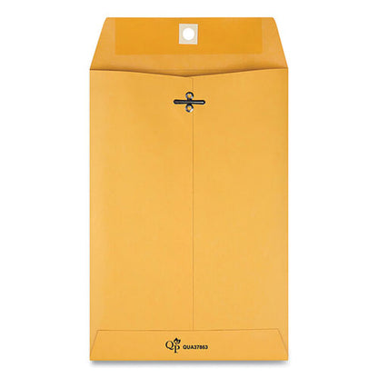 Clasp Envelope, 28 Lb Bond Weight Kraft, #63, Square Flap, Clasp/gummed Closure, 6.5 X 9.5, Brown Kraft, 100/box