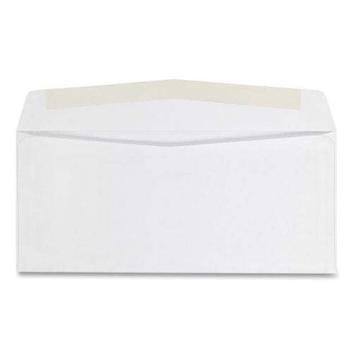 Business Envelope, #10, Commercial Flap, Side Seam, Gummed Closure, 24 Lb Bond Weight Paper, 4.13 X 9.5, White, 500/box