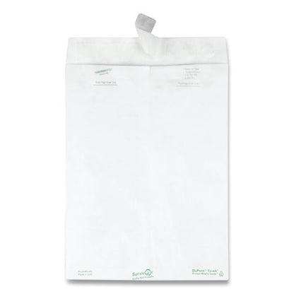 Lightweight 14 Lb Tyvek Catalog Mailers, #10 1/2, Square Flap, Redi-strip Adhesive Closure, 9 X 12, White, 100/box