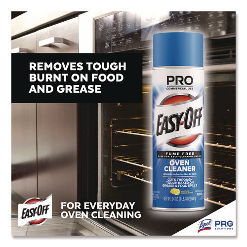 Fume-free Max Oven Cleaner, Foam, Lemon, 24 Oz Aerosol Spray