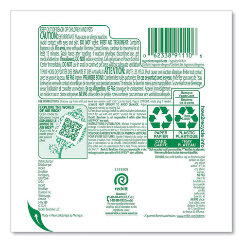 Scented Oil Refills, Paradise Retreat, 0.67 Oz, 2/pack, 6 Packs/carton