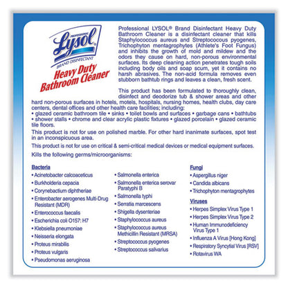 Disinfectant Heavy-duty Bathroom Cleaner Concentrate, Fresh Lime, 1 Gal Bottle, 4/carton