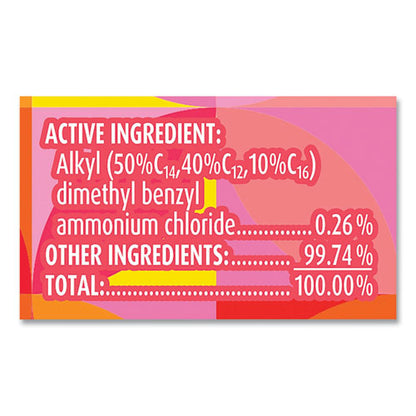 Disinfecting Wipes, 1-ply, 7 X 7.25, Mango And Hibiscus, White, 80 Wipes/canister
