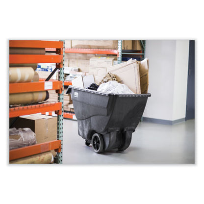 0.75 Cu Yd Structural Foam Tilt Truck, 600 Lb Capacity, Black
