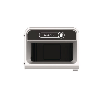 Configure Indoor Recycling Waste Receptacle, 33 Gal, Metal, Gray