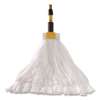 Disposable Mop, Nonwoven Fiber, #24, 5" Headband, White